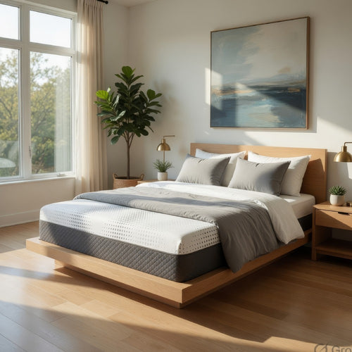 Fezy King Size Hybrid Mattress | Green Tea Gel Infused | 12" Firm