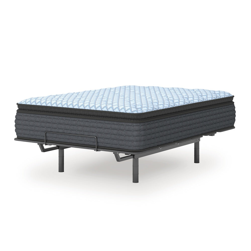 Cove King Pillow Top Mattress | Quilt Foam | Blue Stretch Knit Fabric 16"