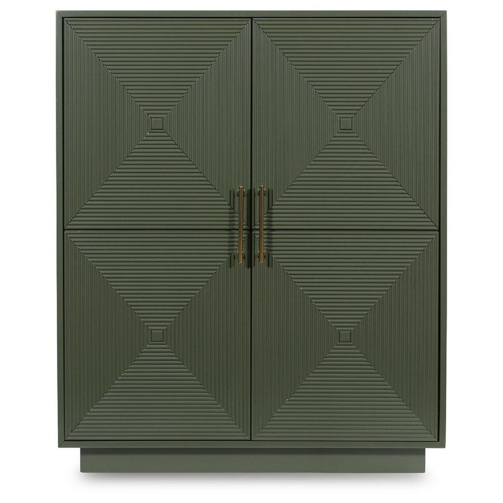 Giri Accent Cabinet | 2 Doors | 2 Adjustable Shelves | Dark Green 48"