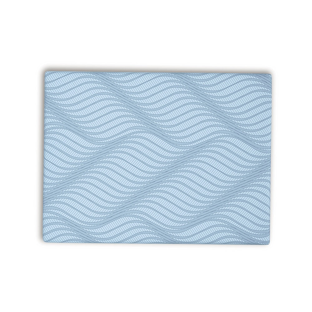 Ryna King Mattress with Memory Foam | Firm Support | Light Blue Fabric 8"