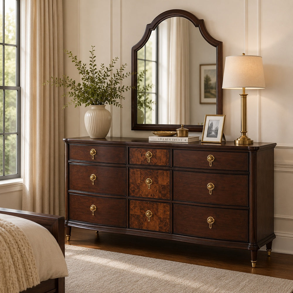 dark brown 9 drawer dresser Buy Raam Wide Black Applique Royal Blue silky midi dress Simple cylindrical hardware is Coat Size:12 JR