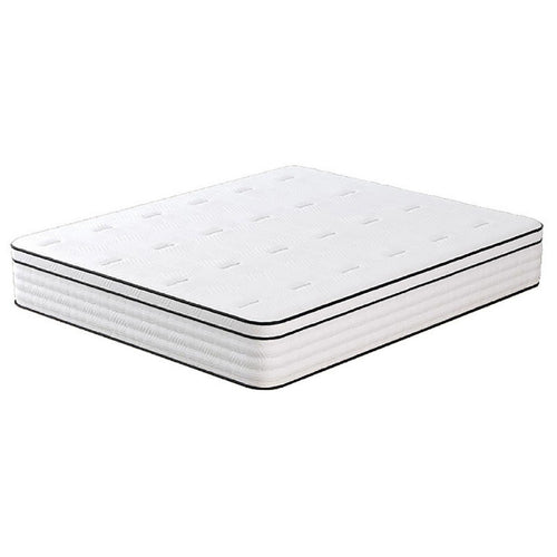 Mysa Queen Size Euro Top Mattress | Pocket Coil Springs | 12" White