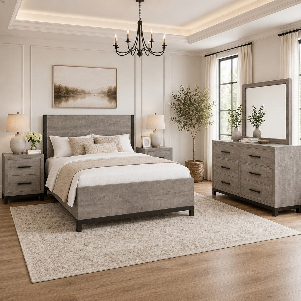 dresser and nightstands set Buy Queen Bed 5 piece Gray Wood Size:2Y | 33.5 EU | 1.5 UK glitter evening gowns Wedding Rehearsal Dinner Outfit all featuring clean lines