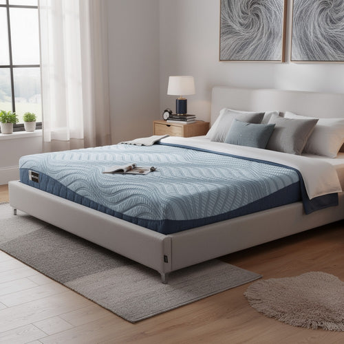 Ammy Memory Foam Queen Mattress | Firm Foam Support | Light Blue | 8"