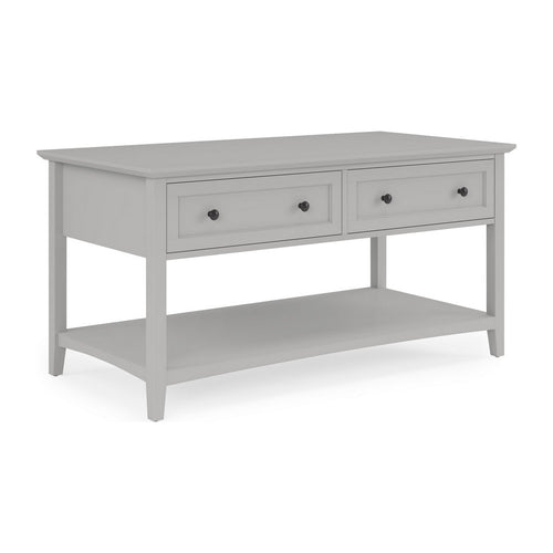 Gemma Console Table | Drawers & Shelf Storage | Gray Mahogany Wood 60"