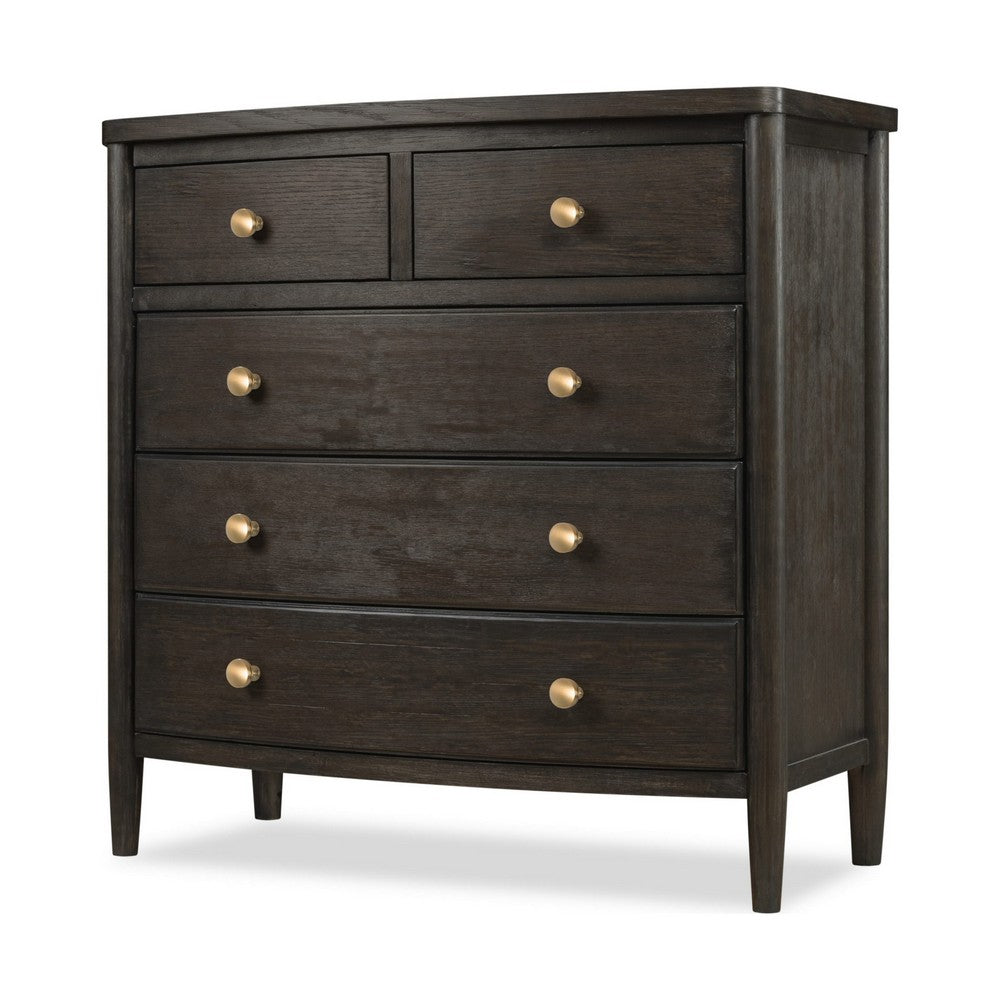 Rocky Small Dresser Chest with 8 Drawers | Yin Black Solid Wood
