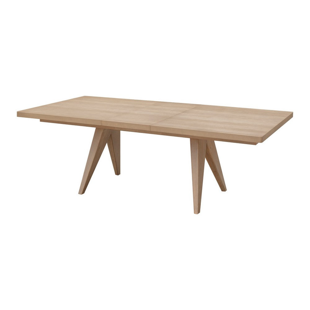 Sumy Rectangular Dining Table with Extension Leaf | Ginger Brown 72-90"