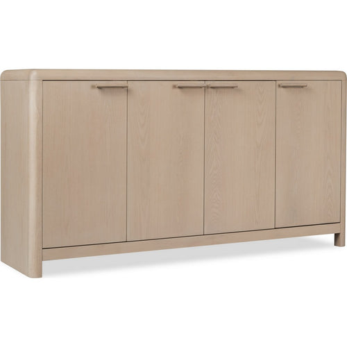 Livvy Sideboard with 4 Doors & 3 Cabinets | White S& Ash Wood 68"