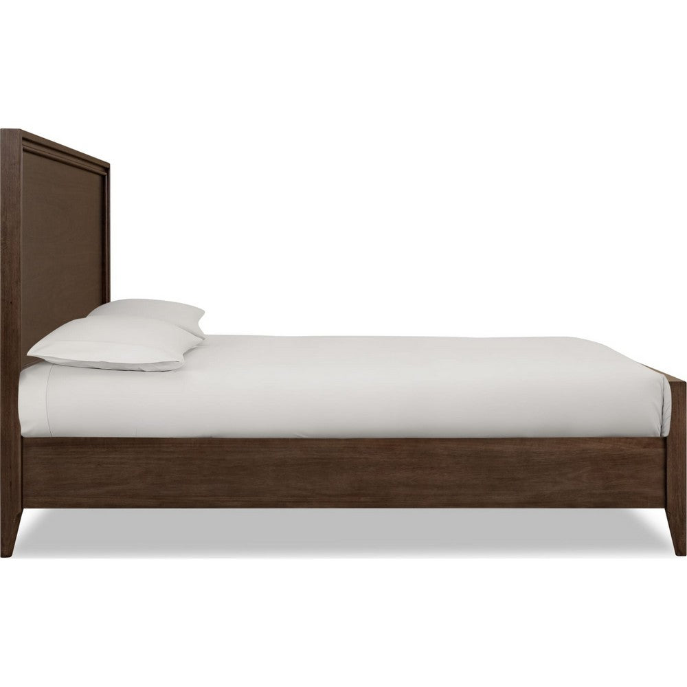 Carlisle California King Panel Bed | Pecan Solid Mango-Rubberwood