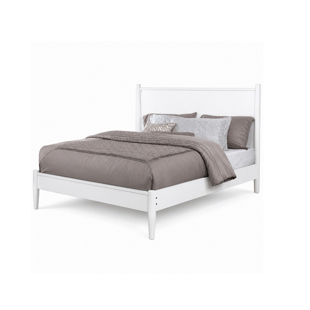 Full Bedroom Set, White, 2 Piece Set with Nightstand