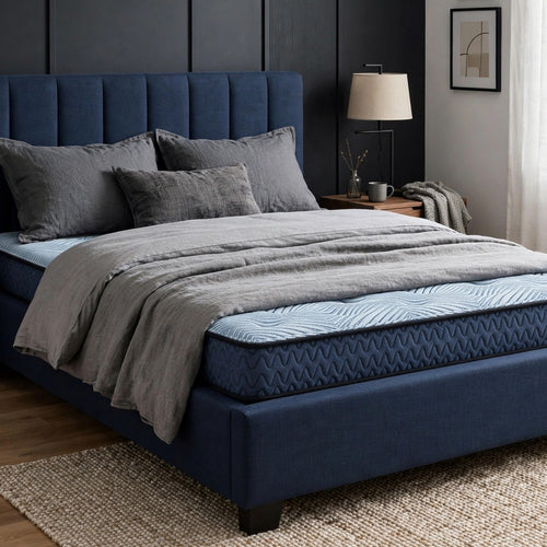 Peko Full Hybrid Mattress | Blue Hyper Cool Stretch Knit Cover 8"