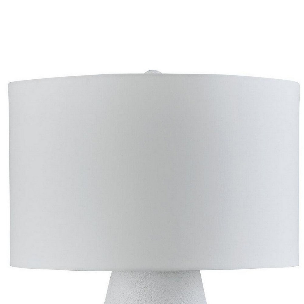 Dash Coastal Table Lamp | Drum Fabric Shade | Ombre White-Navy Metal 31"