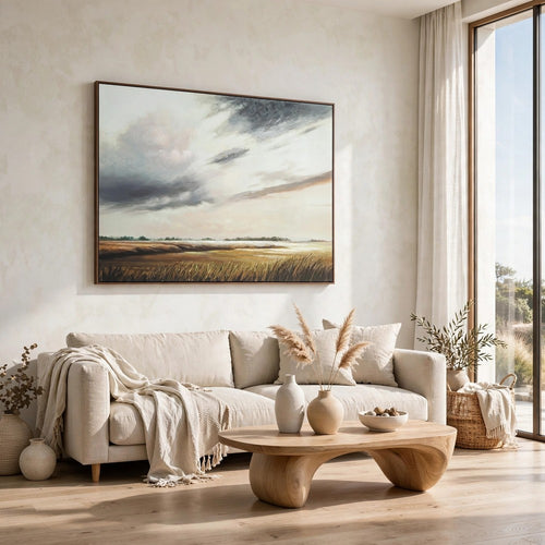 Tayo H&-Painted Wall Art | L&scape Scenic Detail | Multicolor Canvas 40x50