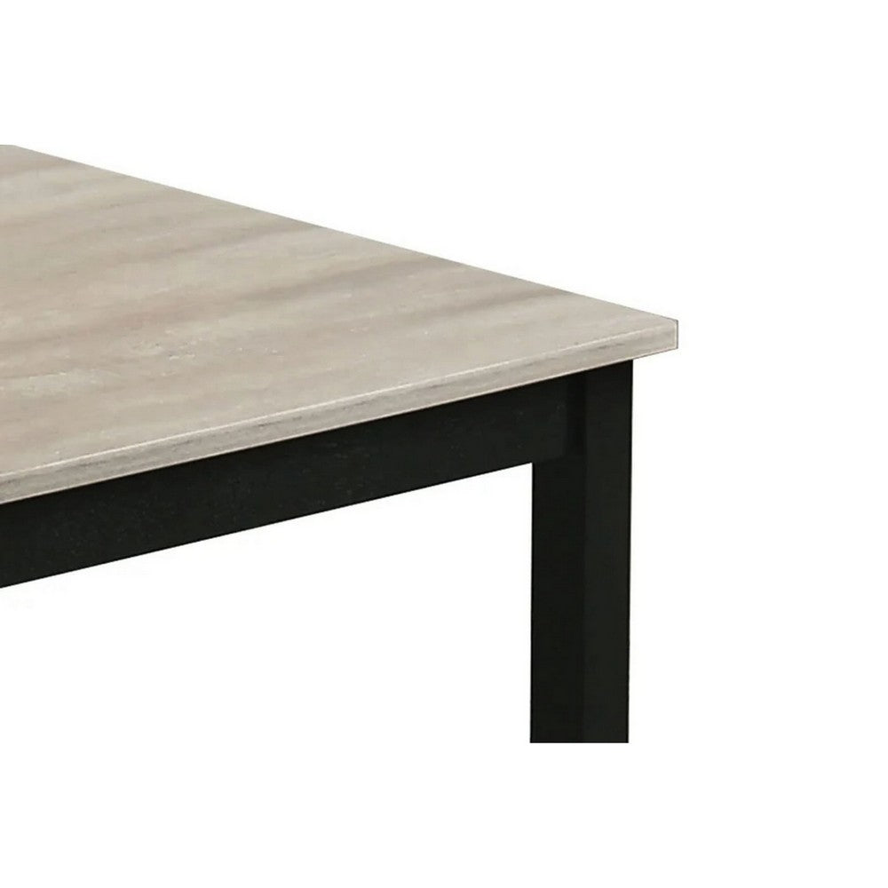 Traya 3-Piece Modern Coffee and End Table Set with Solid Wood Legs | Light Gray