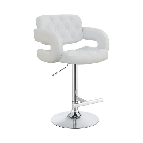 Barstool | Adjustable Height | White | Modern Style