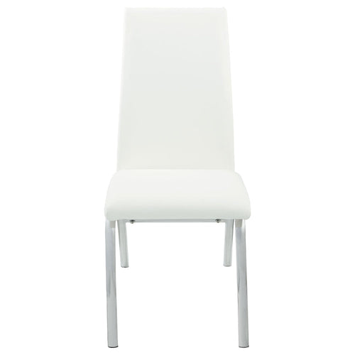 Dining Chair Set of 2 | Contemporary Style | White Finish