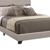 Leather Upholstered Twin Size Platform Bed Gray CCA-300763T