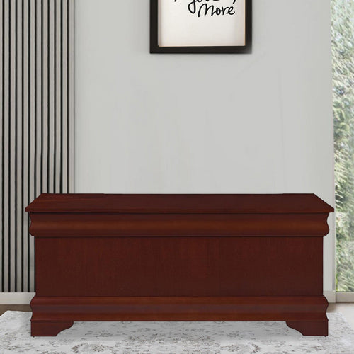 Traditional Style Wooden Cedar Chest, Brown