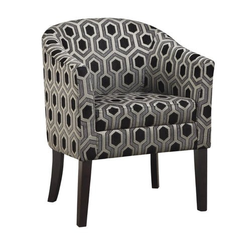 Accent Chair | Space Adorner Style | Gray Black
