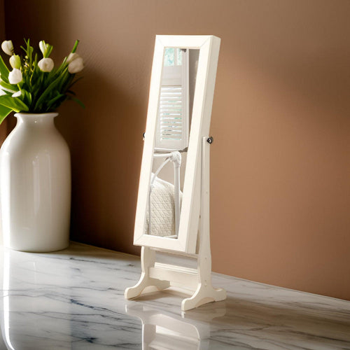 Cheval Mirror | Classic Casual Style | White Finish