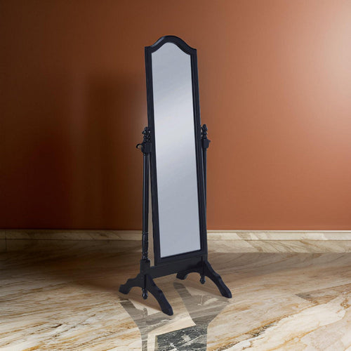 Cheval Mirror | Arched Top | Artistic Black Frame
