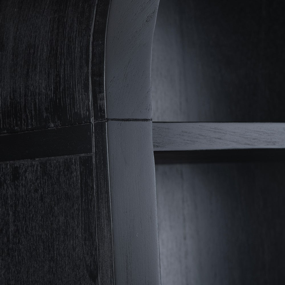 Crestview Sein Etagere Bookcase | 5 Shelves | 30’’ Black Arch Frame CCL-CVFDR1028