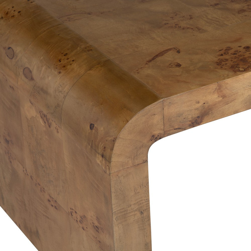 Crestview Miny Cocktail Table | Waterfall Design | 50’’ Natural Brown CCL-CVFDR1166