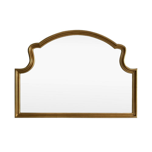 Crestview Misy Wall Mirror | 36x50" Wide | Scroll Motifs Gold Wood Frame