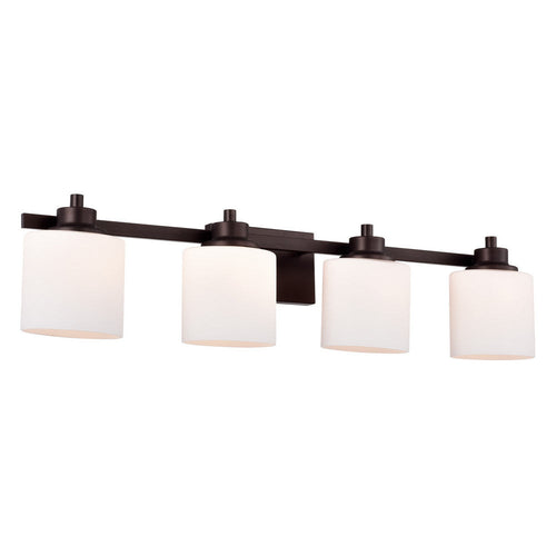 Chloe Lighting Solbi Contemporary 4 Light Oil Rubbed Bronze Bath Vanity Fixture 33" Wide