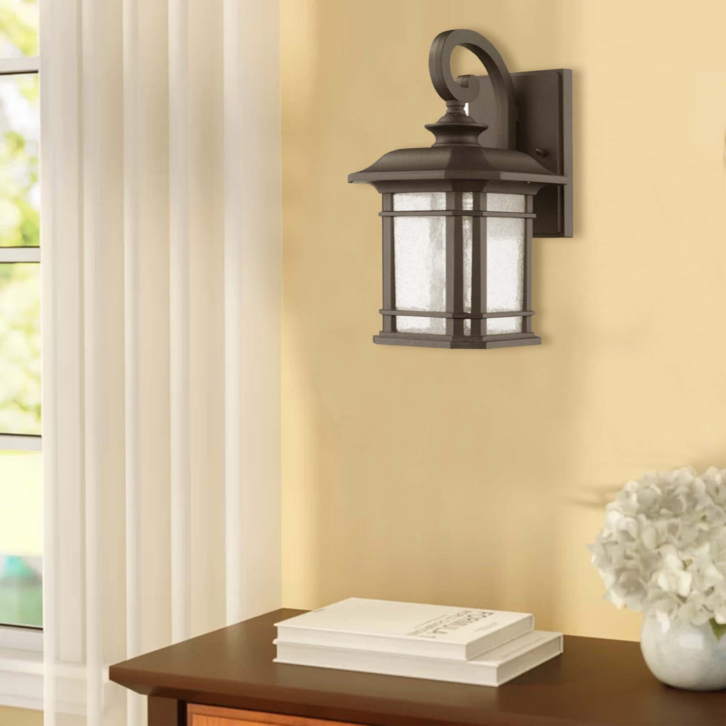 CHLOE Lighting FRANKLIN Transitional 1 Light Black Outdoor Wall Sconce 17’’Height CHL-CH22021BK17-OD1