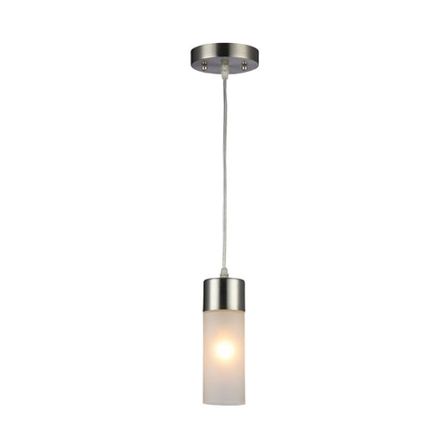 ULLA Transitional Brushed Nickel 1 Light Mini Pendant 3" Wide