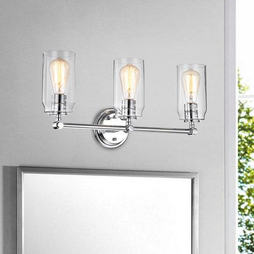 Lighting JOYCE Contemporary 3 Light Chrome Bath Vanity Fixture 23" Width
