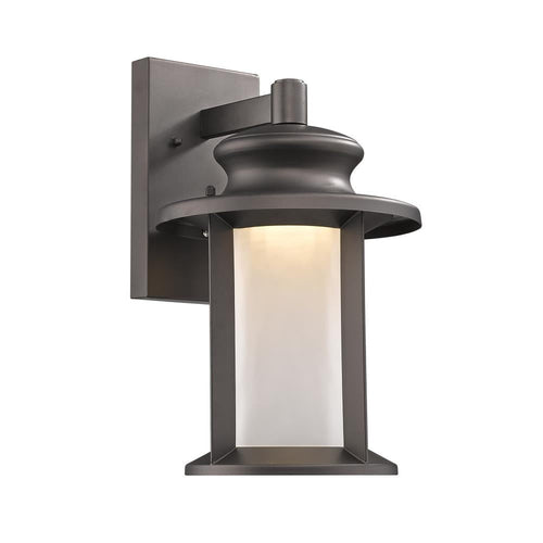 CHLOE Lighting OWEN Transitional LED Rubbed Bronze Outdoor Wall Sconce 14" Tall