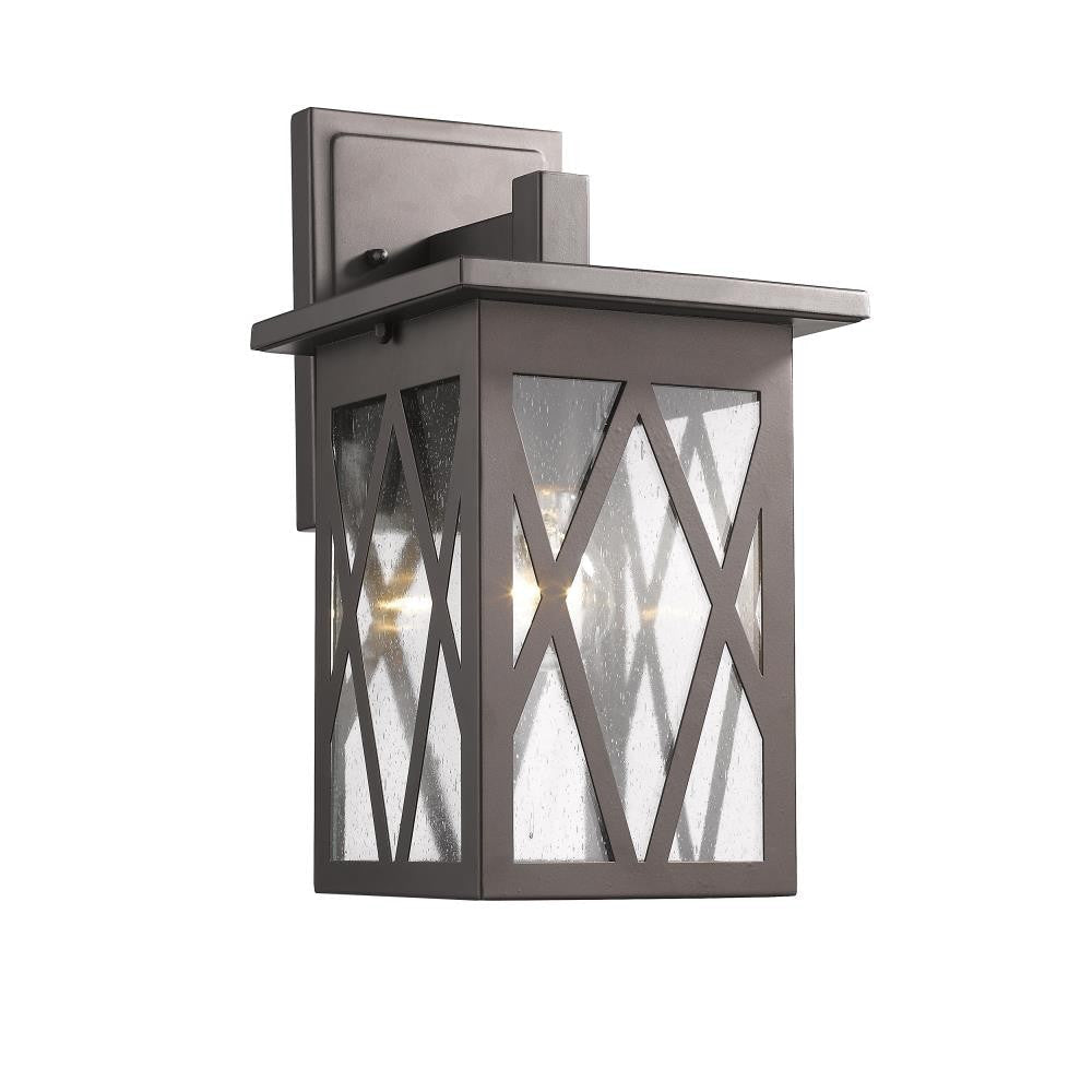 ANTHONY Transitional 1 Light Rubbed Bronze Outdoor Wall Sconce 14" Tall