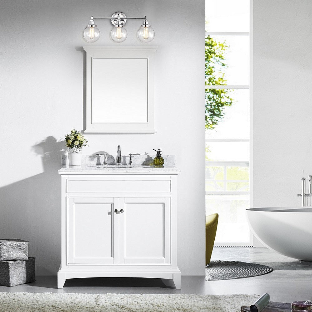 Chloe Lighting Milo Transitional 3 Light Chrome Bath Vanity Fixture 24’’ Wide CHL-CH2S118CM24-BL3