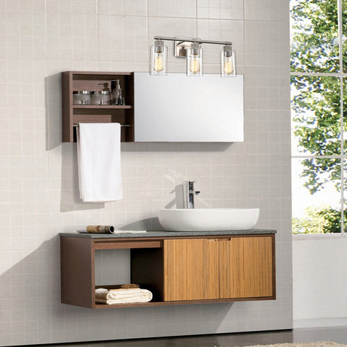 Lighting JANET Contemporary 3 Light Rubbed Bronze Bath Vanity Fixture 24" Width