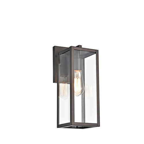 Lighting RICHARD Transitional 1 Light Rubbed Bronze Outdoor Wall Sconce 14" Height