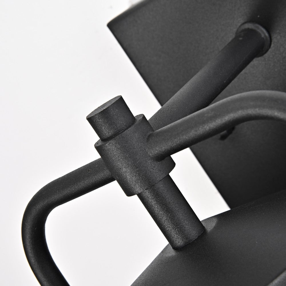 Lighting JEFFREY Transitional 1 Light Textured Black Outdoor Wall Sconce 13’’ Height CHL-CH2S212BK13-OD1