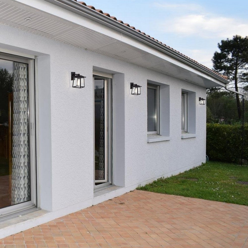 Chloe Lighting Orly Transitional 1 Light Textured Black Outdoor Wall Sconce 11’’ Height CHL-CH2S220BK11-OD1