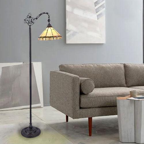 CHLOE Lighting BELLE Tiffany-style 1 Light Reading Floor Lamp 11" Wide