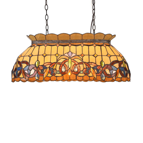 Lighting SERENITY Victorian 3 Light Dark Bronze Island Pendant 28" Wide