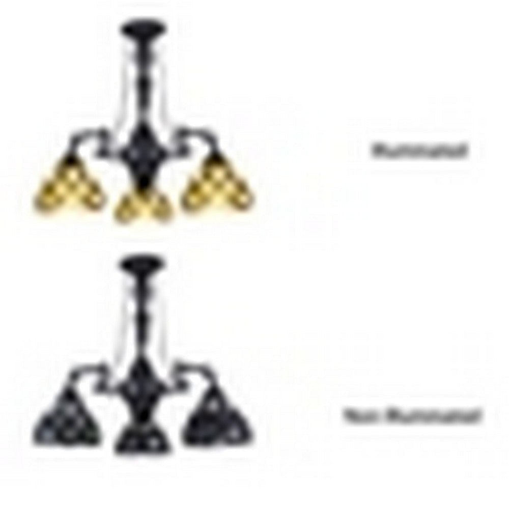 CHLOE Lighting GEORGIA Tiffany-Style Victorian Stained Glass Mini Chandelier 21’’ Width CHL-CH38435GG21-DC3