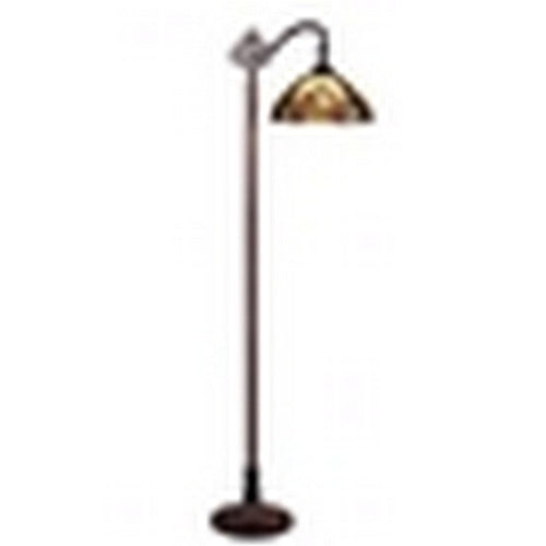 CHLOE Lighting ADIA Tiffany-Style Dark Bronze 1-Light Victorian Reading Floor Lamp 11" Shade