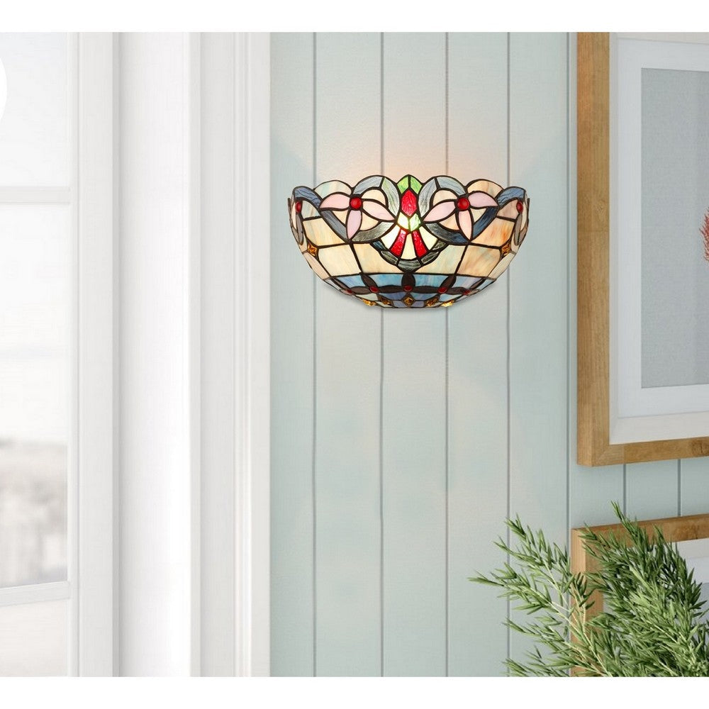 CHLOE Lighting GRENVILLE Victorian-Style 1-Light Dark Bronze Finish Wall Sconce 12’’ Shade CHL-CH3T381VB12-WS1