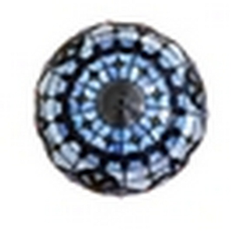 CHLOE Lighting GRENVILLE Victorian Tiffany-Style Dark Bronze 2 Light Semi-Flush Ceiling Fixture 16’’ Wide CHL-CH3T381VB16-UF2