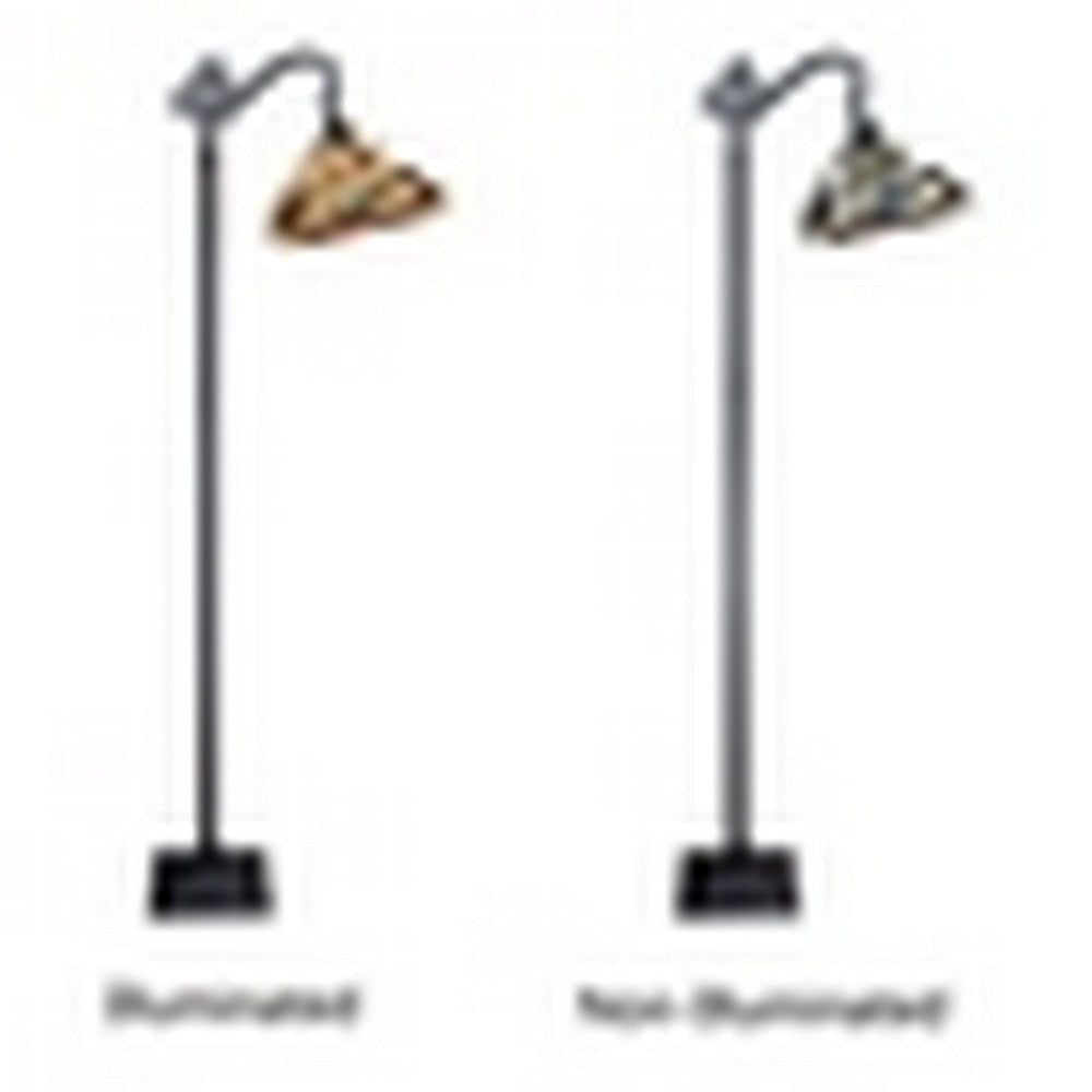 CHLOE Lighting VINCENT Tiffany-Style Blackish Bronze 1-Light Mission Reading Floor Lamp 11’’ Shade CHL-CH3T523BM11-RF1
