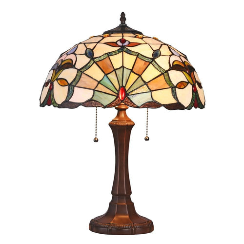 CHLOE Lighting ADDIE Tiffany-style 2 Light VictorianTable Lamp 16" Shade