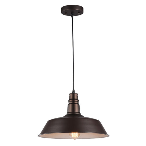 Industrial Style Metal Body Ceiling Pendant Lamp with One Light, Bronze