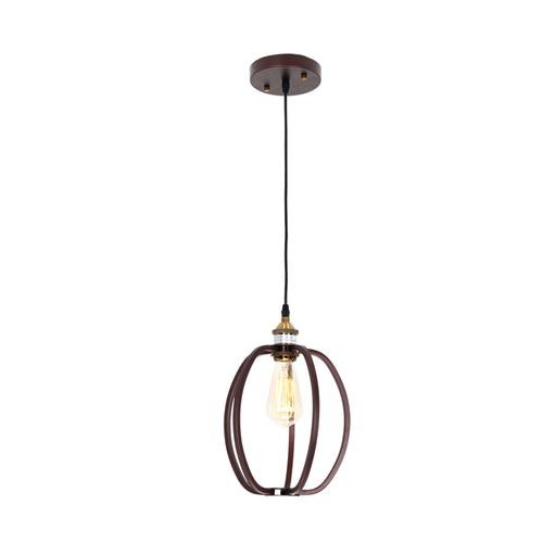 Lighting CERDIC Industrial 1 Light Oil Rubbed Bronze Ceiling Pendant 8" Wide