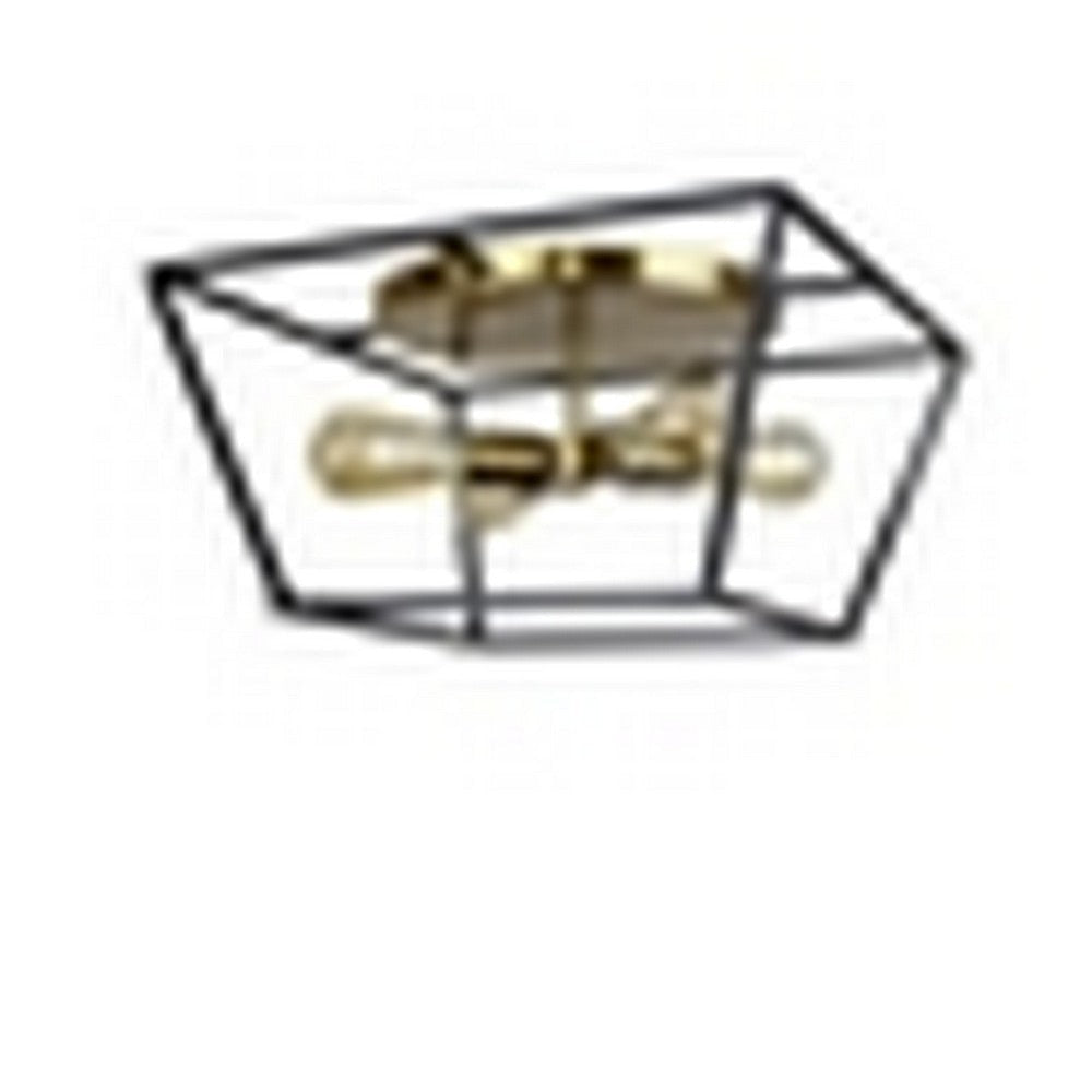 CHLOE Lighting Farmhouse-Style Two-Toned 4 Light Ceiling Flush Fixture 18’’ Wide CHL-CH6H302TT18-CF4